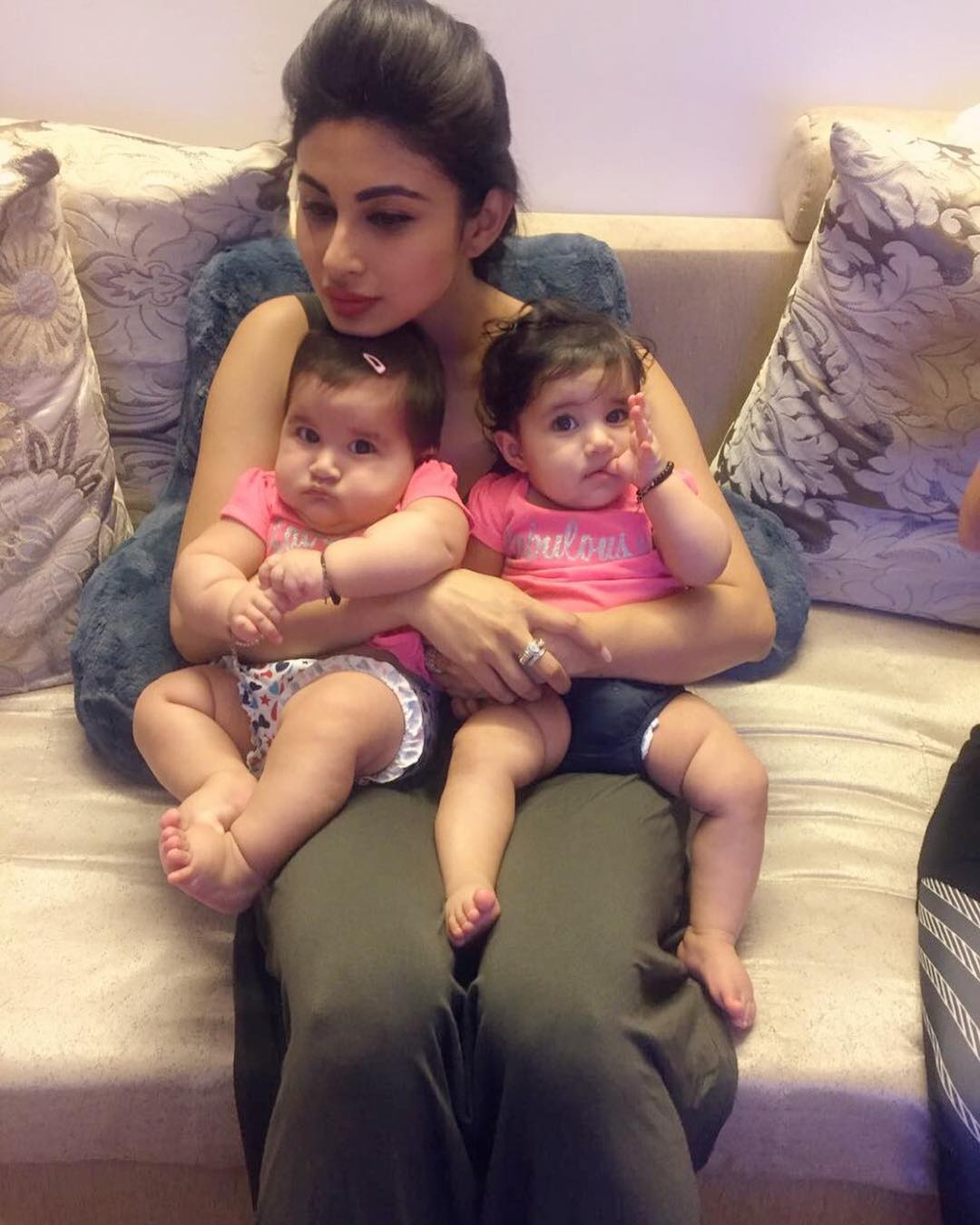 CELEBRITY PICS: Mouni Roy Holding Babies