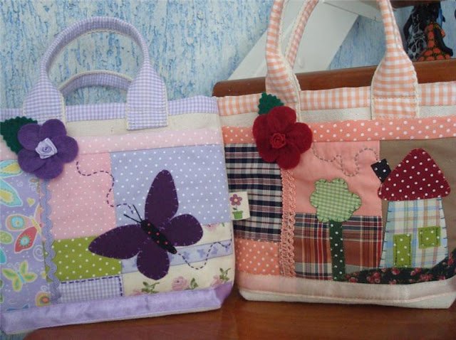 Patchwork: Bags Pillows. Photo ~ DIY Tutorial Ideas!