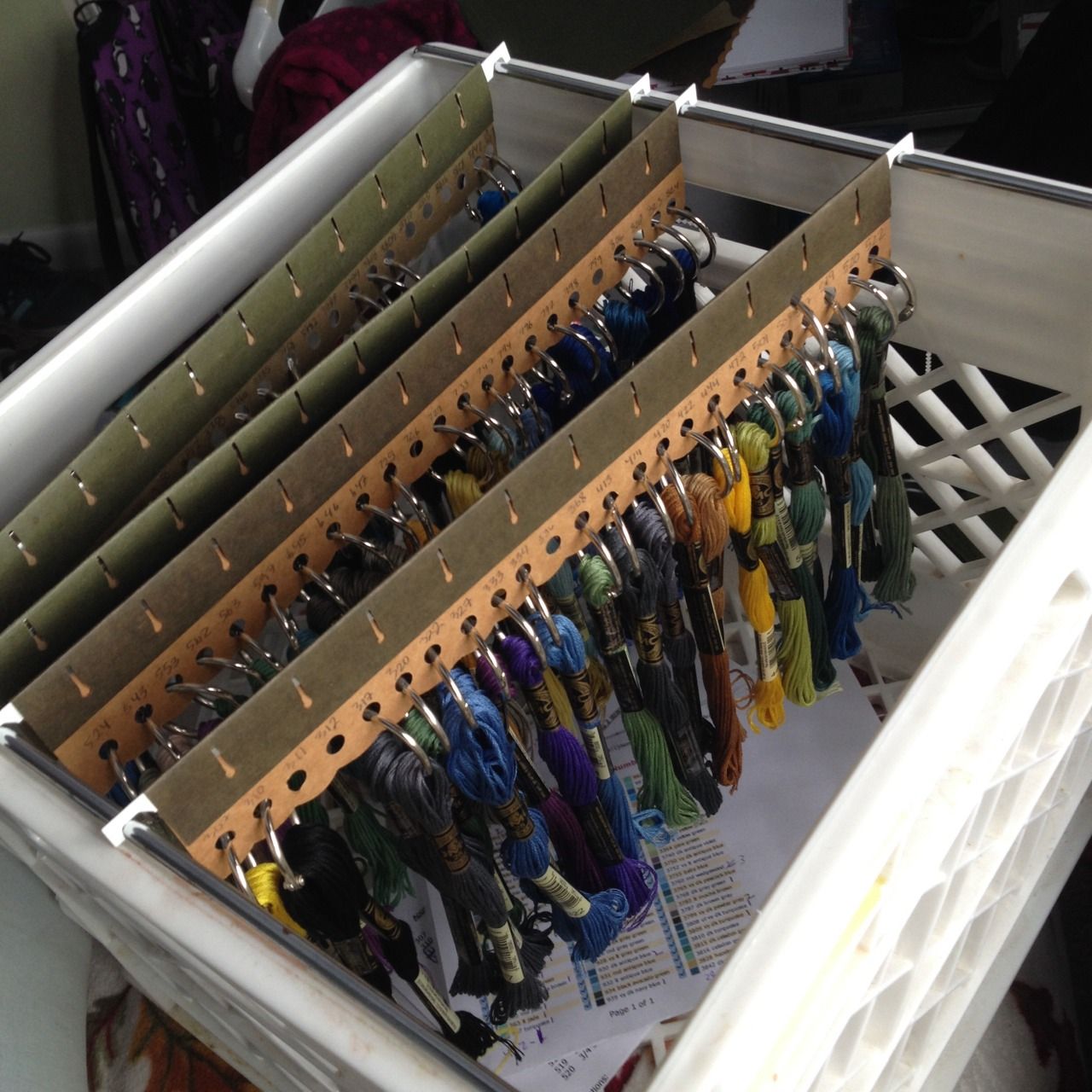 Horse Country Chic: Needlepoint Thread Storage and Organization 101