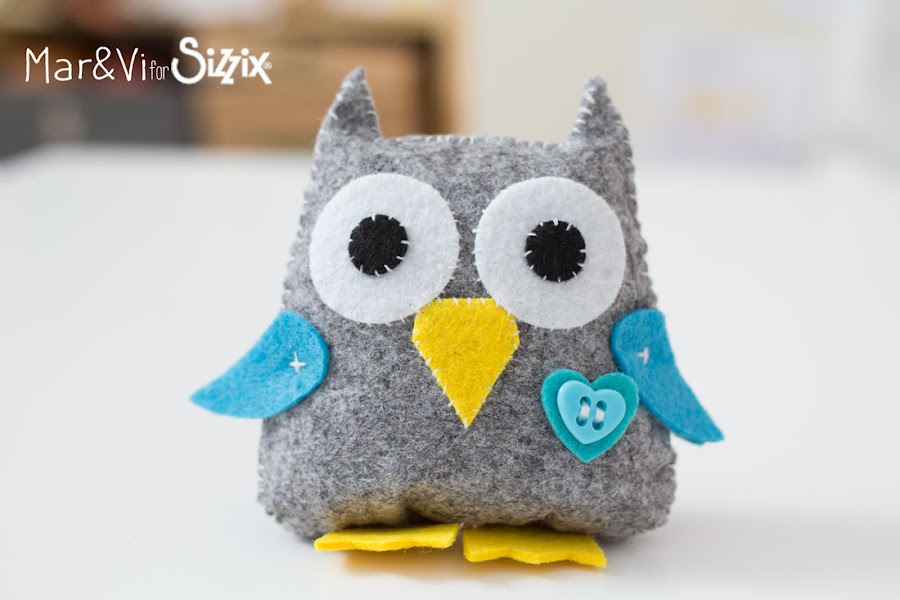 Búho de fieltro paso a paso