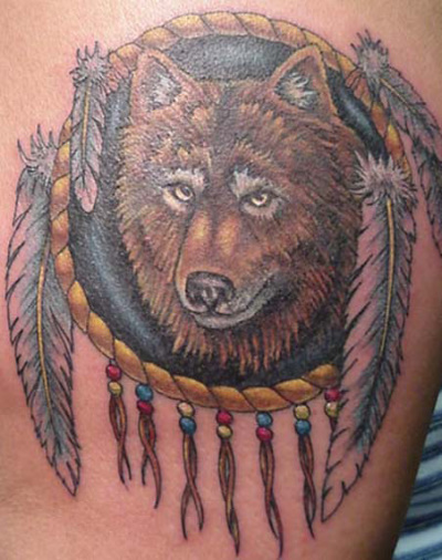 Wild Tattoos: wolf tattoos for men