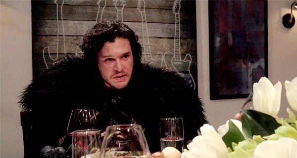 Jon Snow cena con Seth Meyers Jon Snow dinner with Seth Meyers