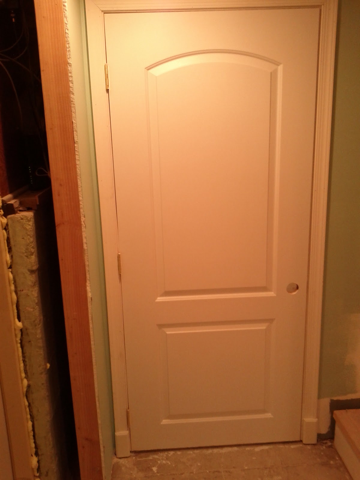 Hanging the Basement Doors