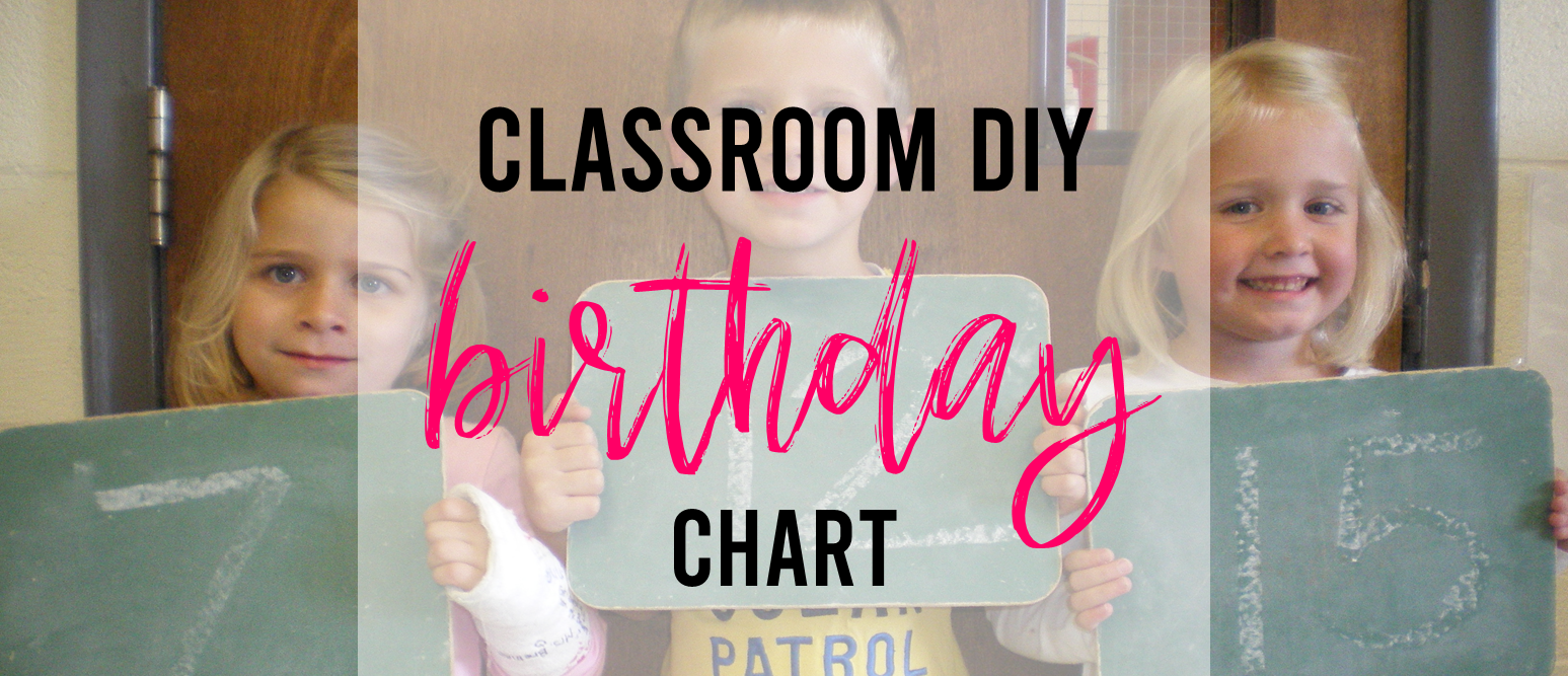 DIY Classroom Birthday Chart in Kindergarten