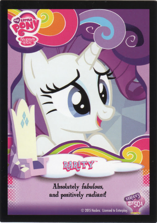 My Little Pony Rarity Series 3 Trading Card MLP Merch