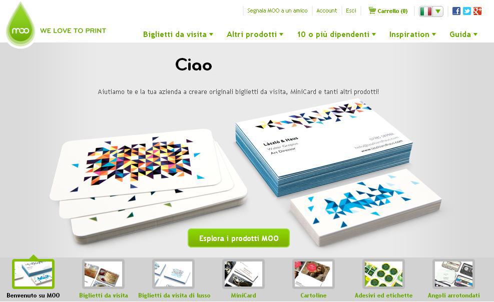 Vivi Low Cost Biglietti da visita gratis