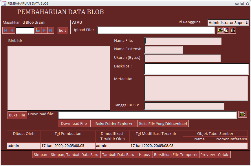 Aplikasi E-Document Sederhana Menggunakan Access (Front-End) dan SQL ...