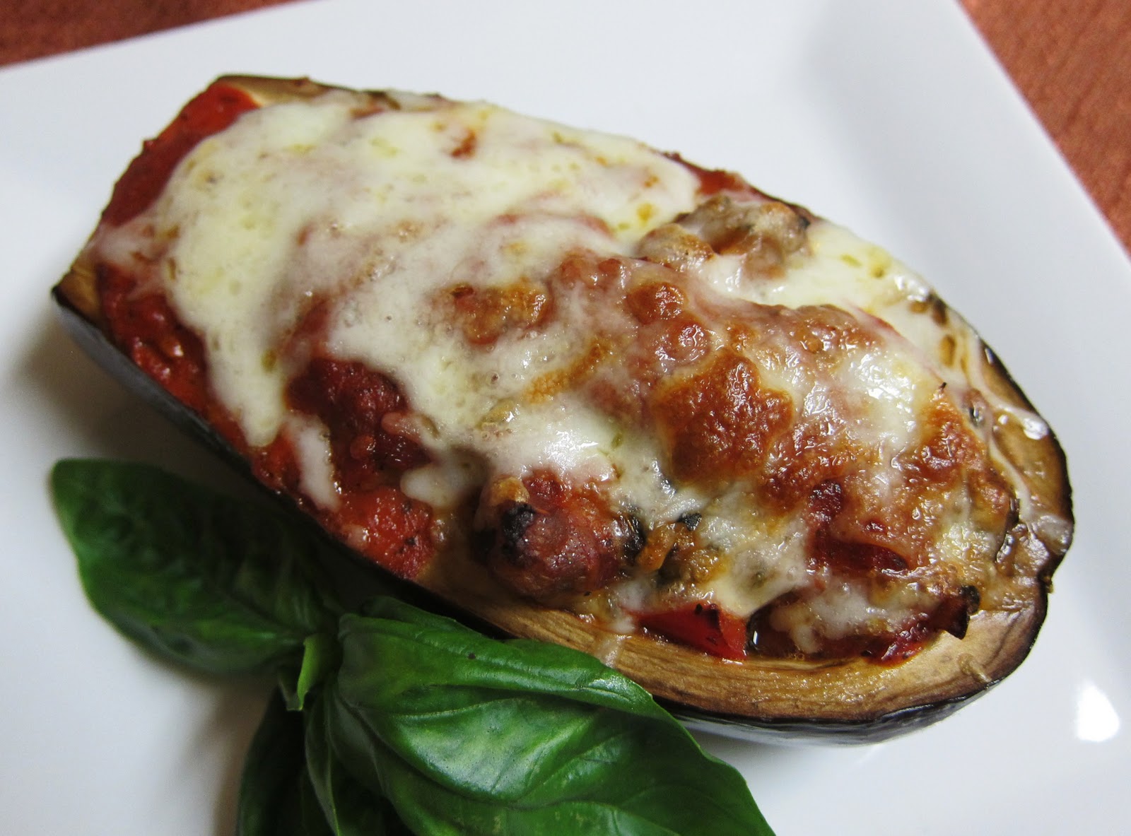 Garlic and Sea Salt Italian Stuffed Eggplant