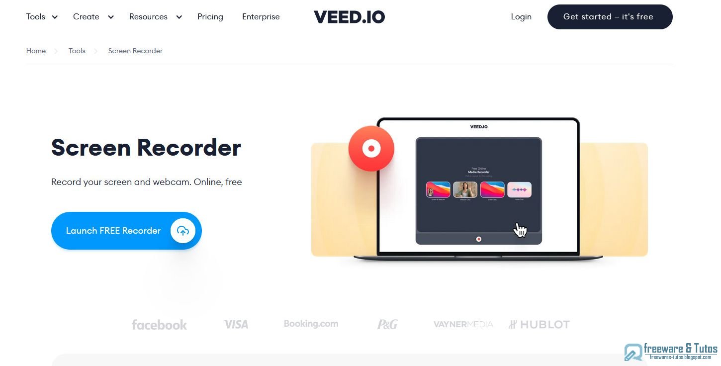 Veed.io Screen Recorder un outil d'enregistrement d'écran en ligne