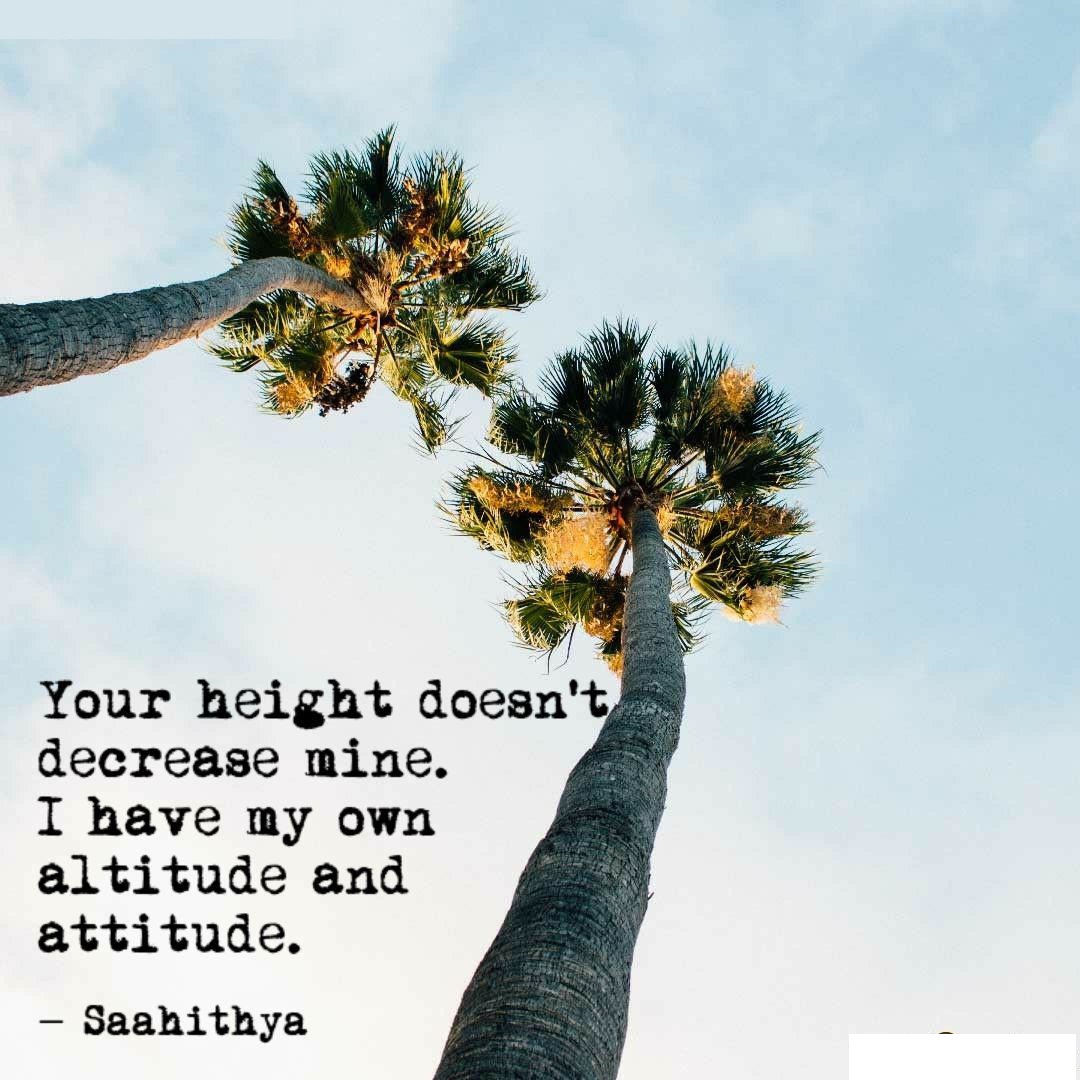 Own Inspirational Quotes Quotes on height of attitude