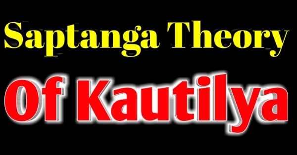 Saptanga theory of Kautilya Kautilya's theory of state