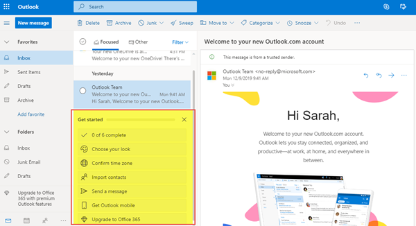 Paramètres Microsoft Outlook - Le Club Windows