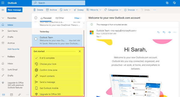 MicrosoftOutlookの設定-WindowsClub