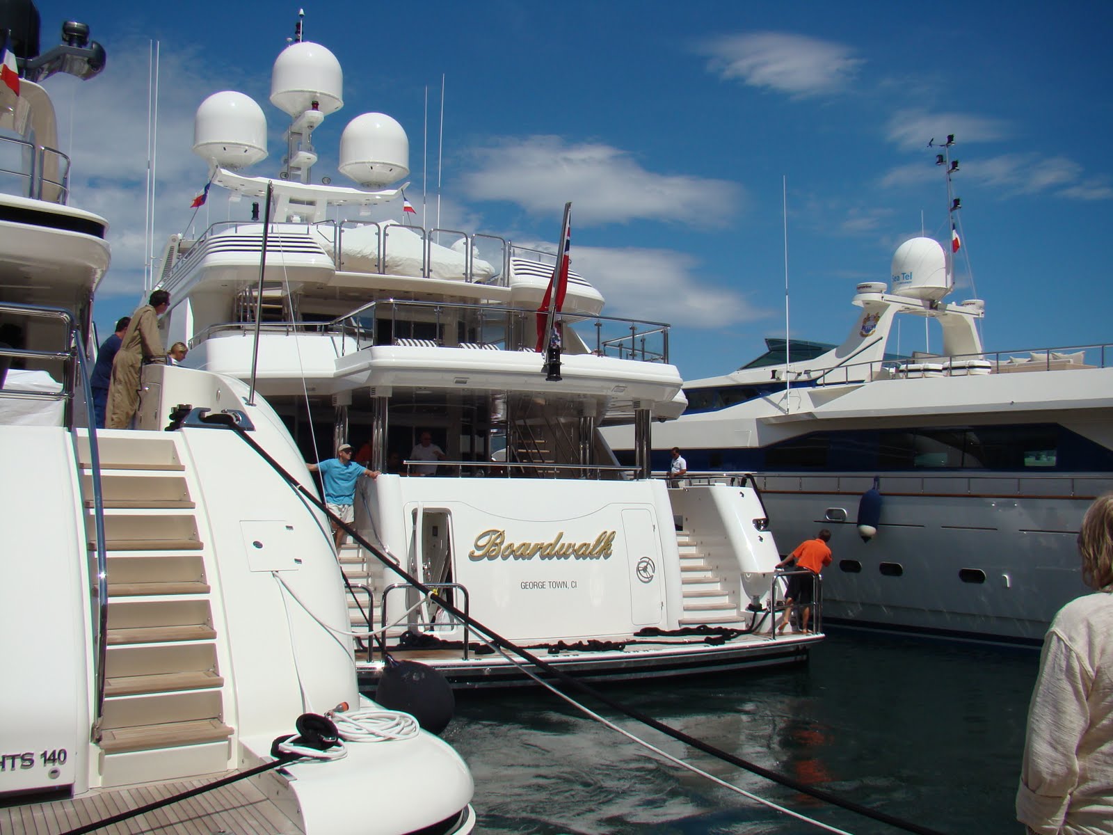 who owns a yacht named boardwalk
