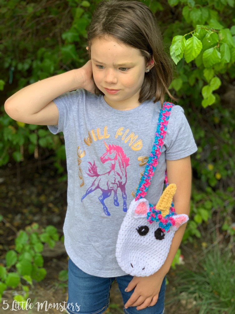 little girl unicorn purse
