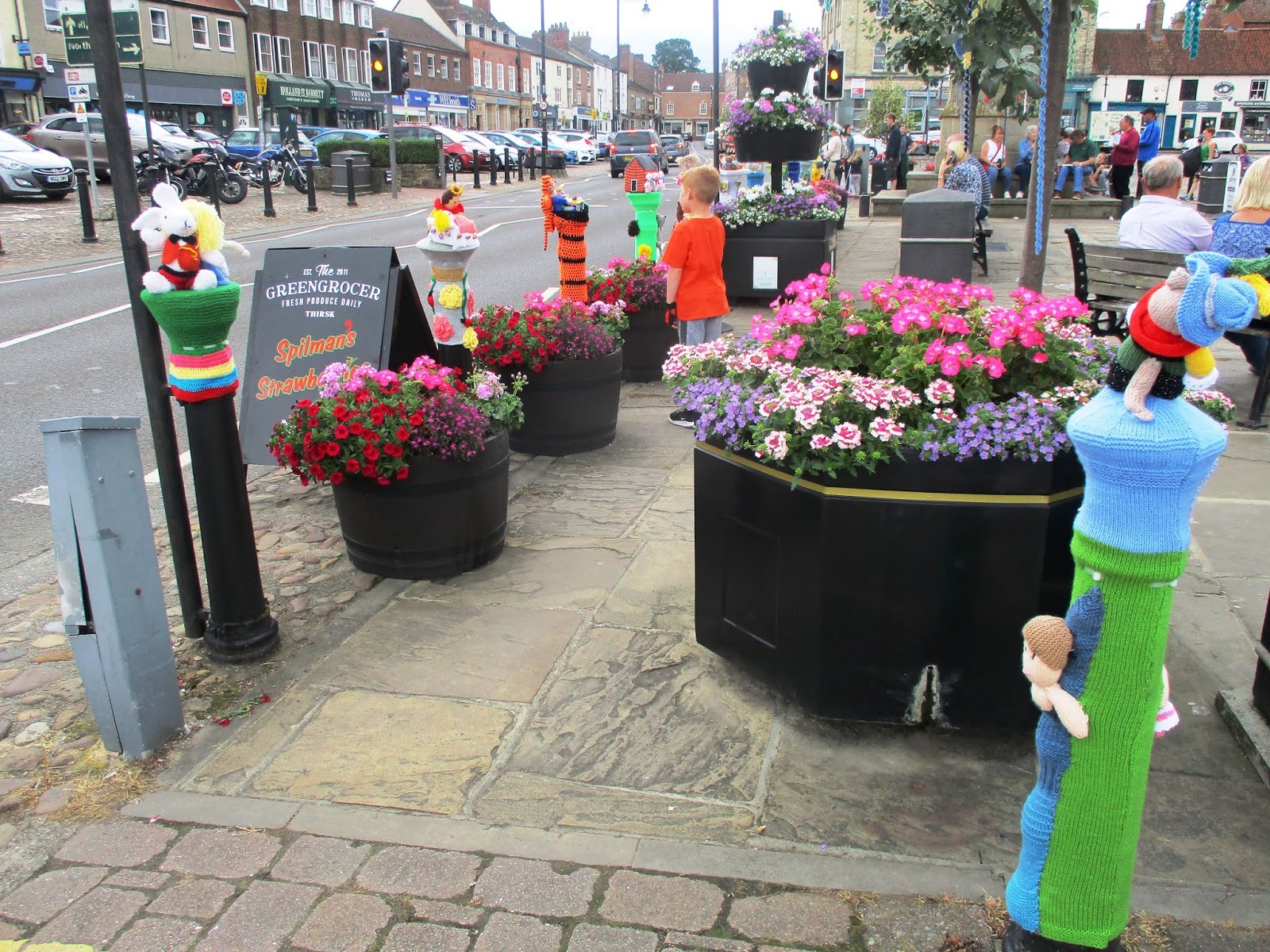 Love my life Yarn bombing in Thirsk.