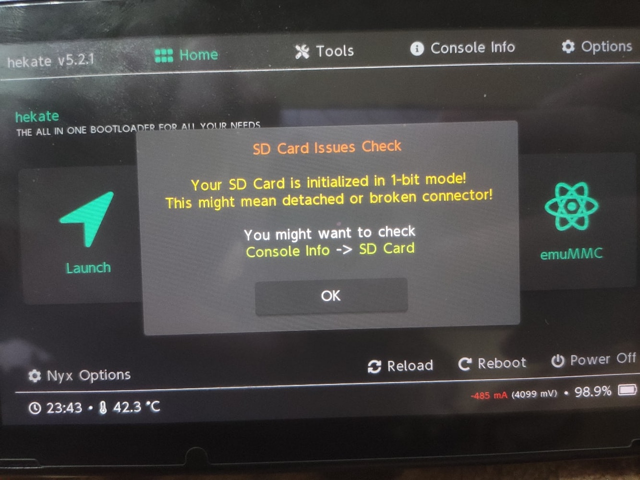 ニンテンドースイッチ 通常起動できるがcfwのみ起動できない本体のsd ...