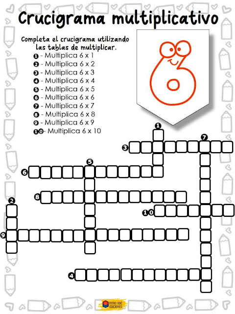 crucigrama-aprender-tablas-multiplicar