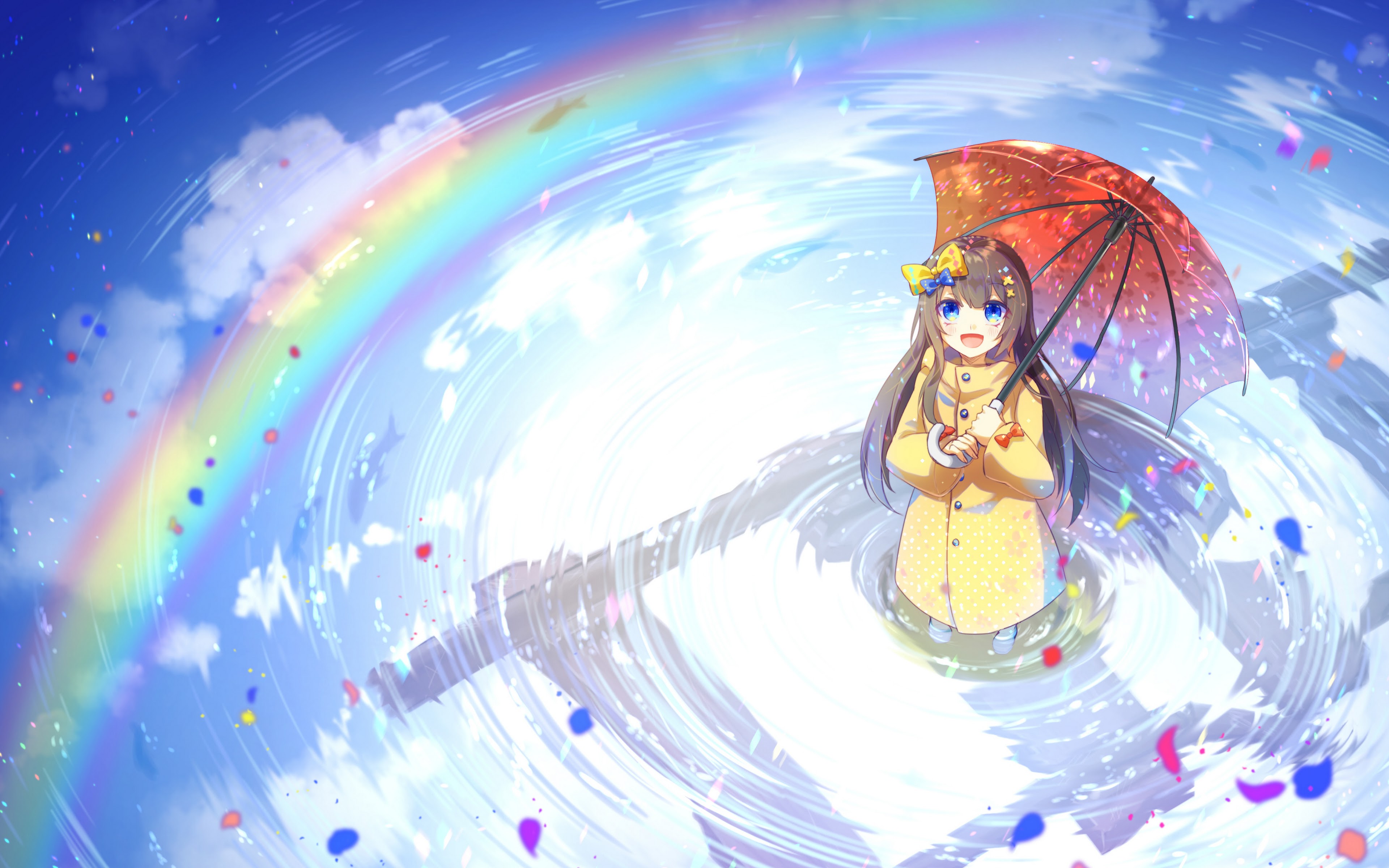 Cute Anime Girl Rainbow gambar ke 12