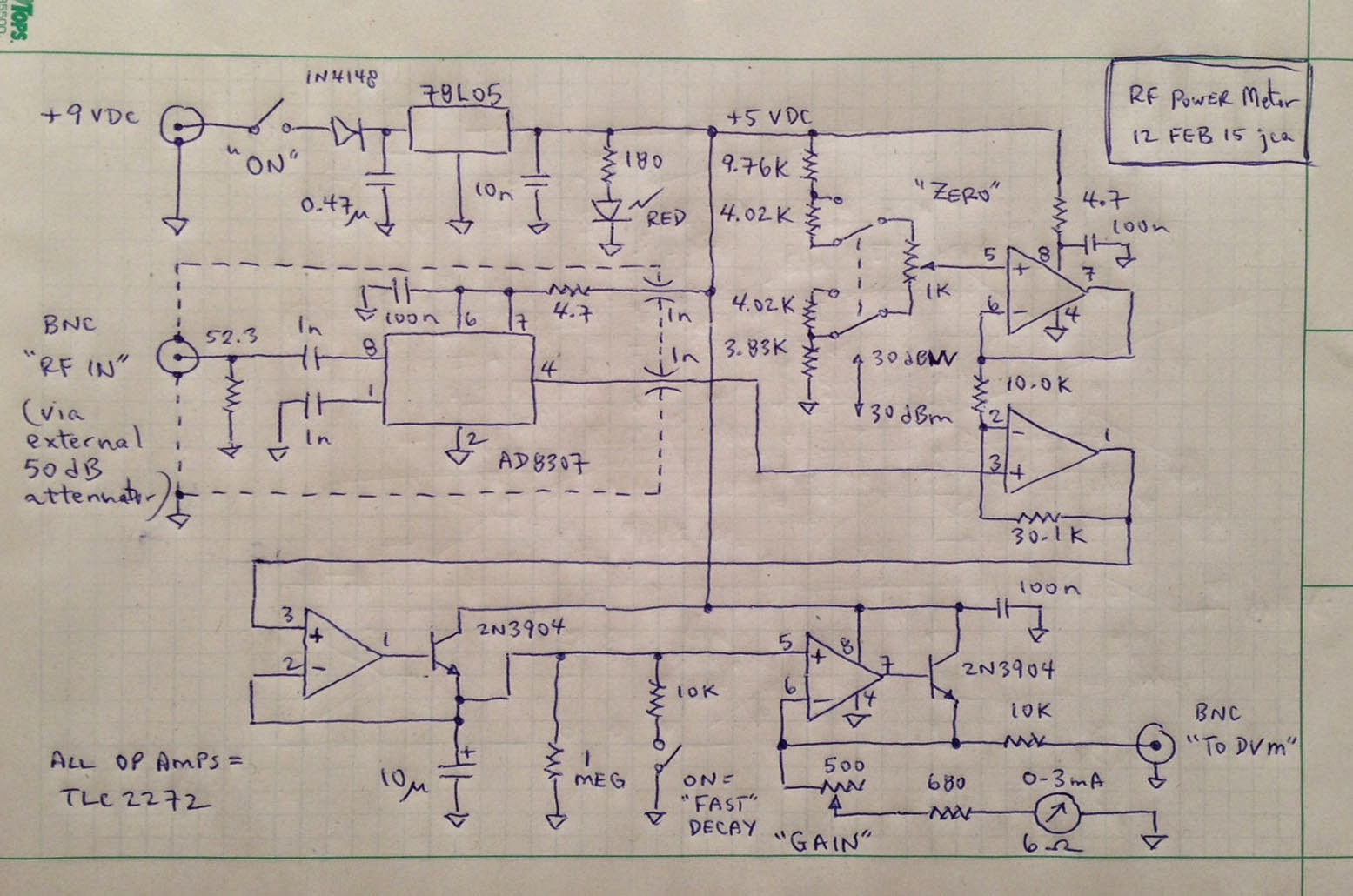 Rf Power Meter Schematic