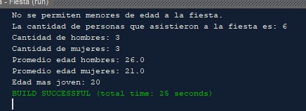 Programa que controle los asistentes en una fiesta