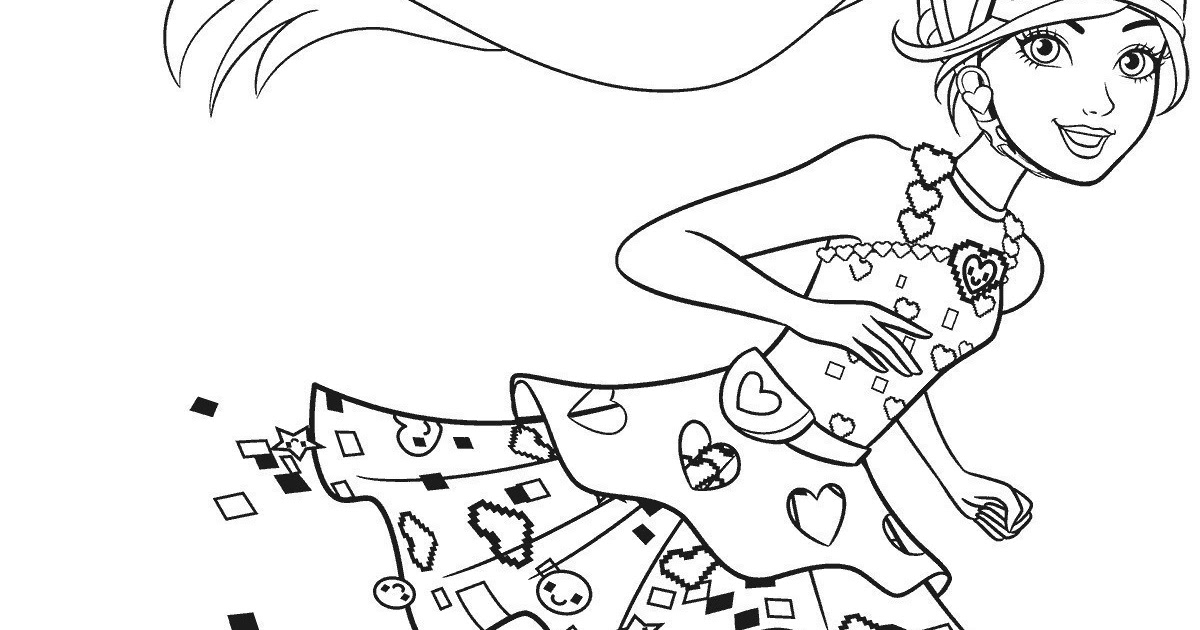 Barbie Coloring Pages Game Coloring Pages