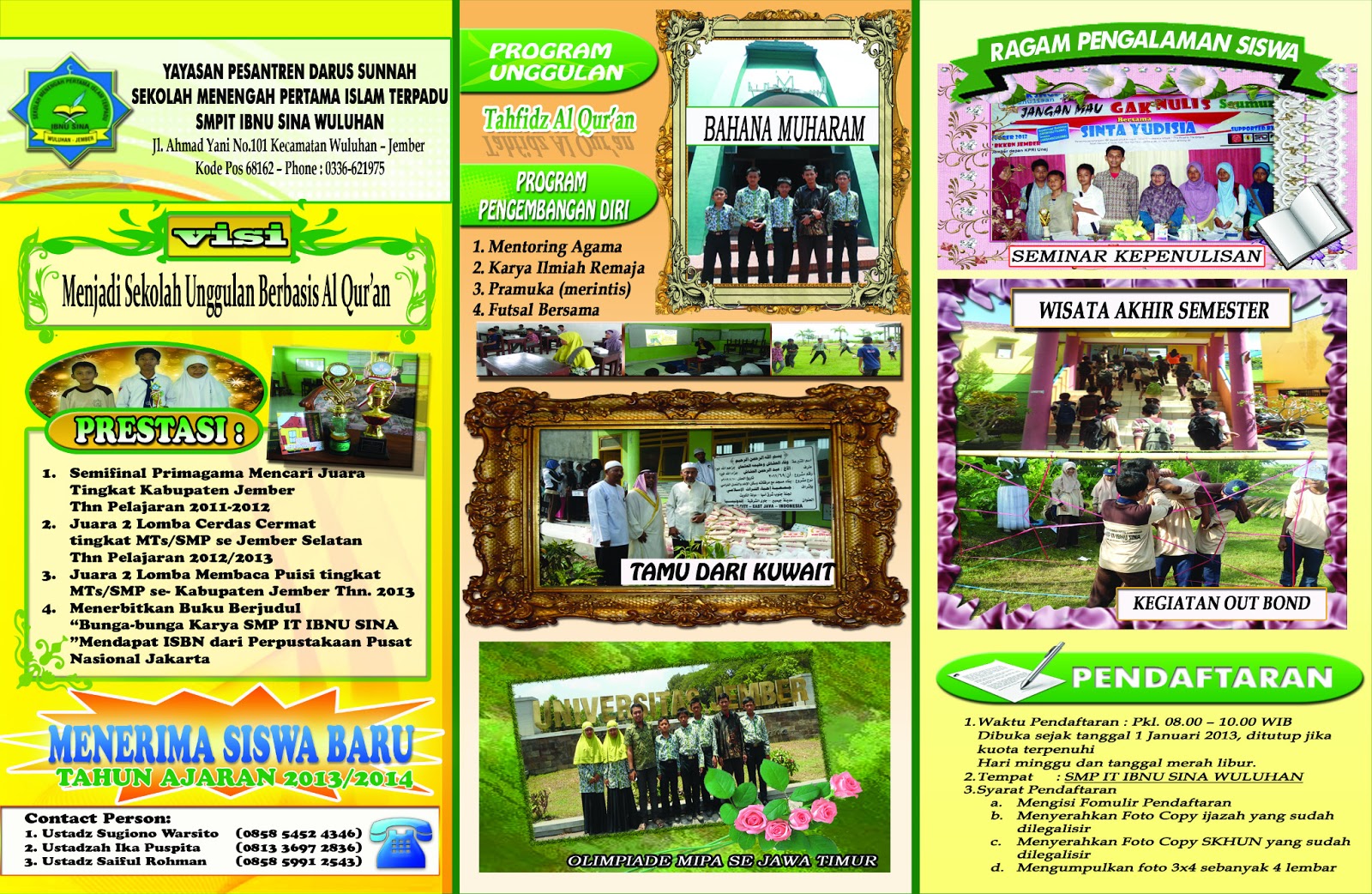 WARNA Advertising Desain Brosur Sekolah By WARNA Ambulu