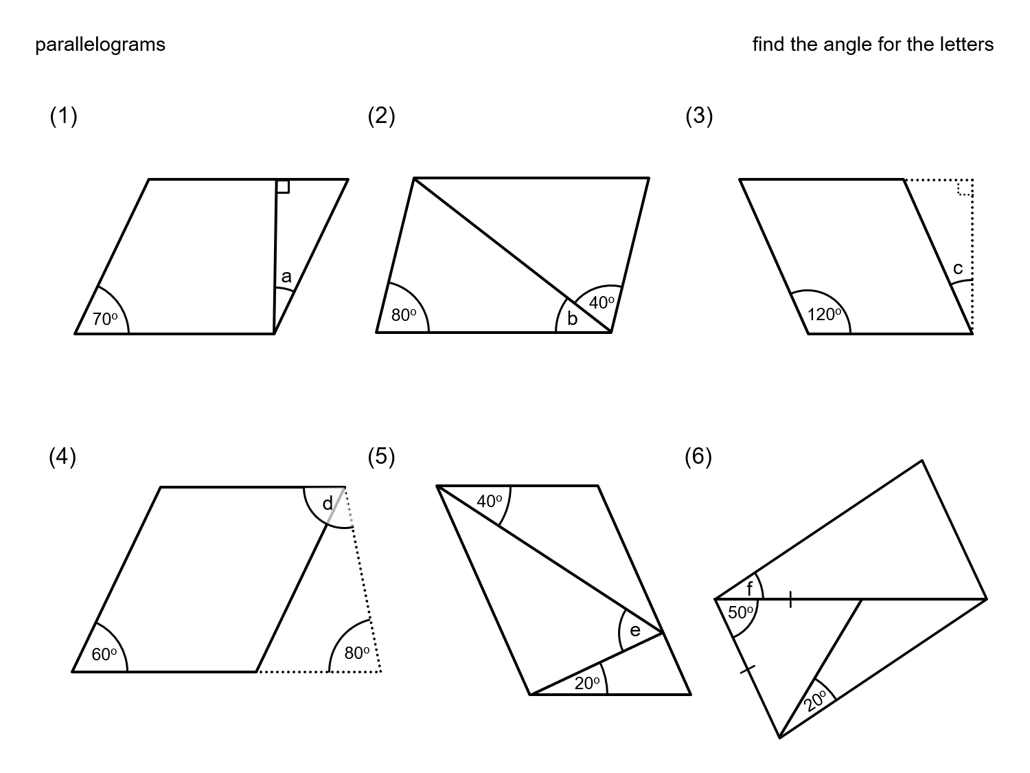 MEDIAN Don Steward mathematics teaching: missing angles