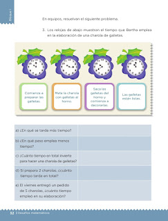 Apoyo Primaria Desafíos matemáticos 3er grado Bloque 1 lección 13 Elaboración de galletas