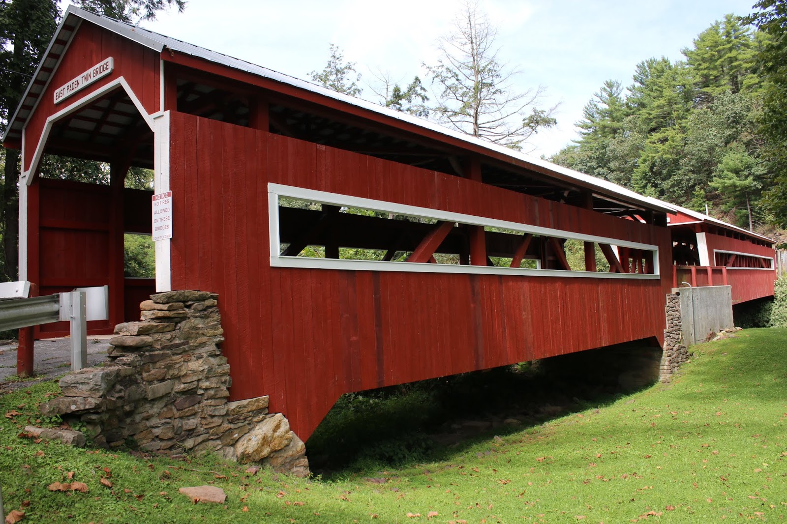 East and West Paden Twin Covered Bridges Columbia County Interesting