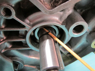 Removing the old oil seal O-ring