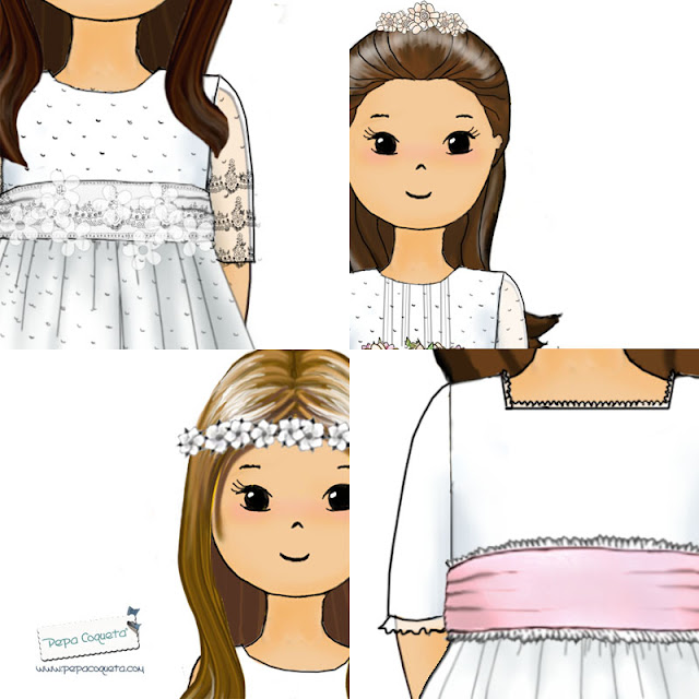 dibujos personalizados comunión