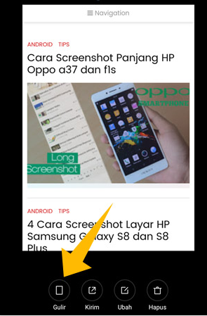 cara screenshot panjang di hp xiaomi