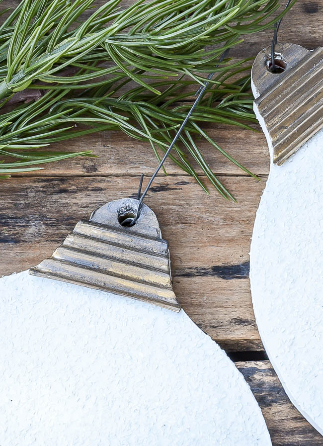 Dollar Store DIY Easy Diamond Dust Ornaments Little House of Four