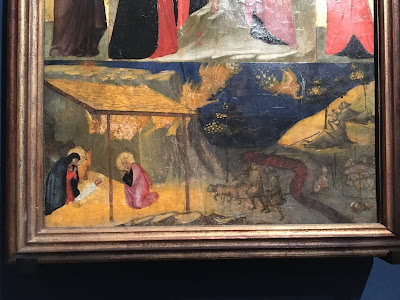 Ambrogio Lorenzetti: Natività (1330-1334) su altarolo per la devozione personale 