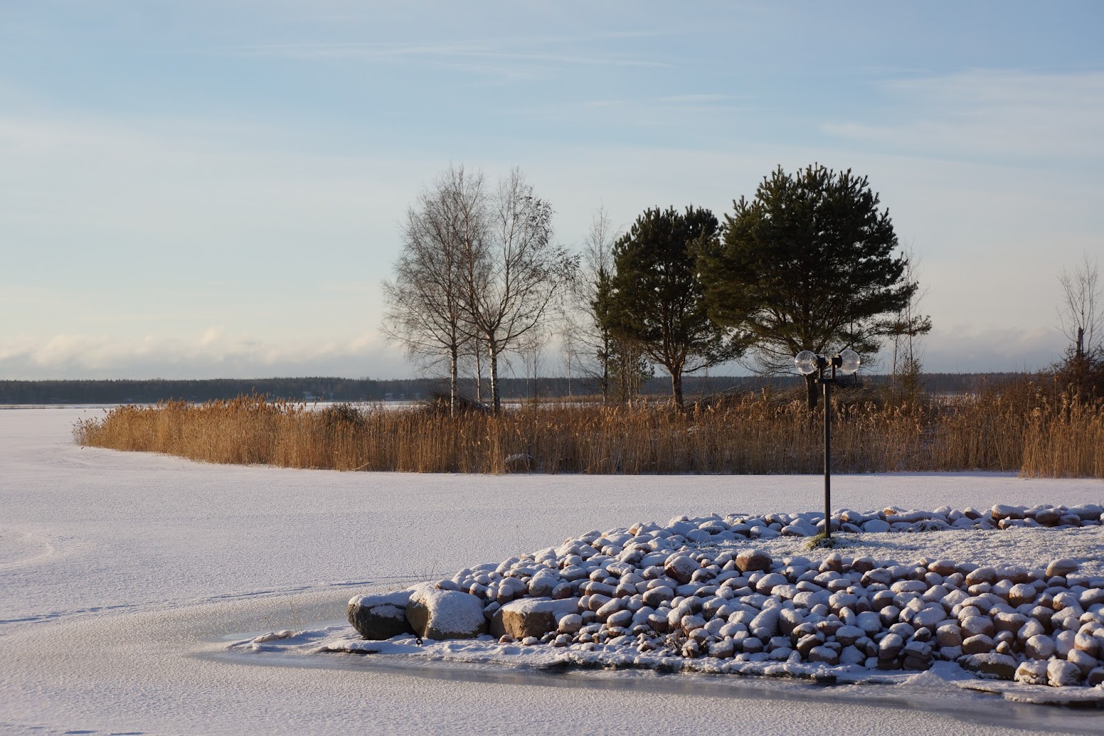 frozen beach in finland