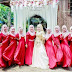 Contoh Desain Busana Muslim Dress Wanita untuk Seragam Pernikahan