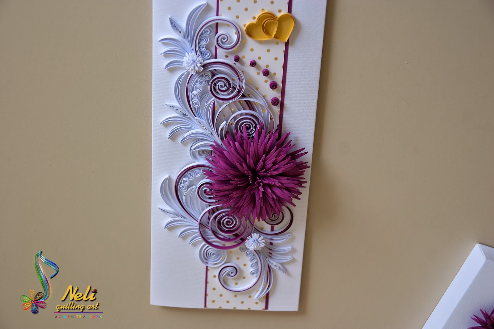 Neli Quilling Art Quilling card in box ( 9 сm 20 cm )