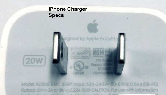iPhone Charger Specs