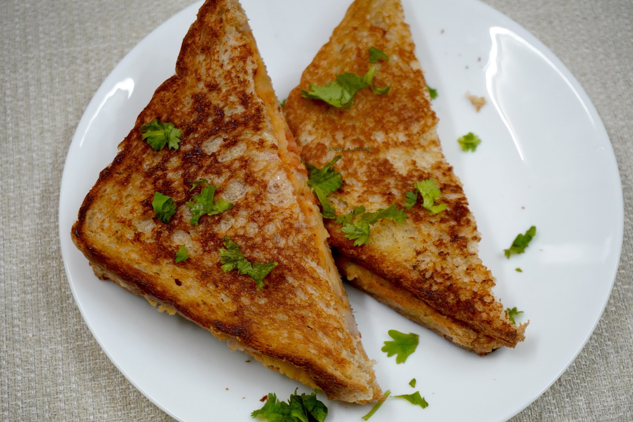 Quick Sandwich Recipe Vegetable Tawa Sandwich Veg tawa Sandwich