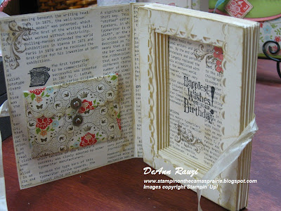 Stampin' on the Prairie: Faux Altered Book Card