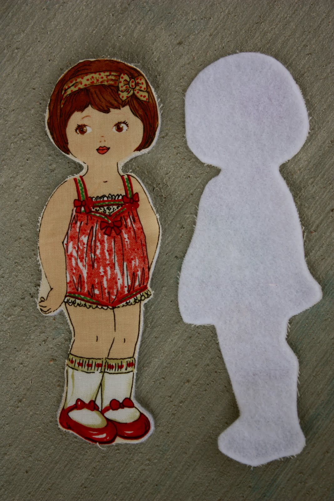 jujuB Fabric Paper Dolls