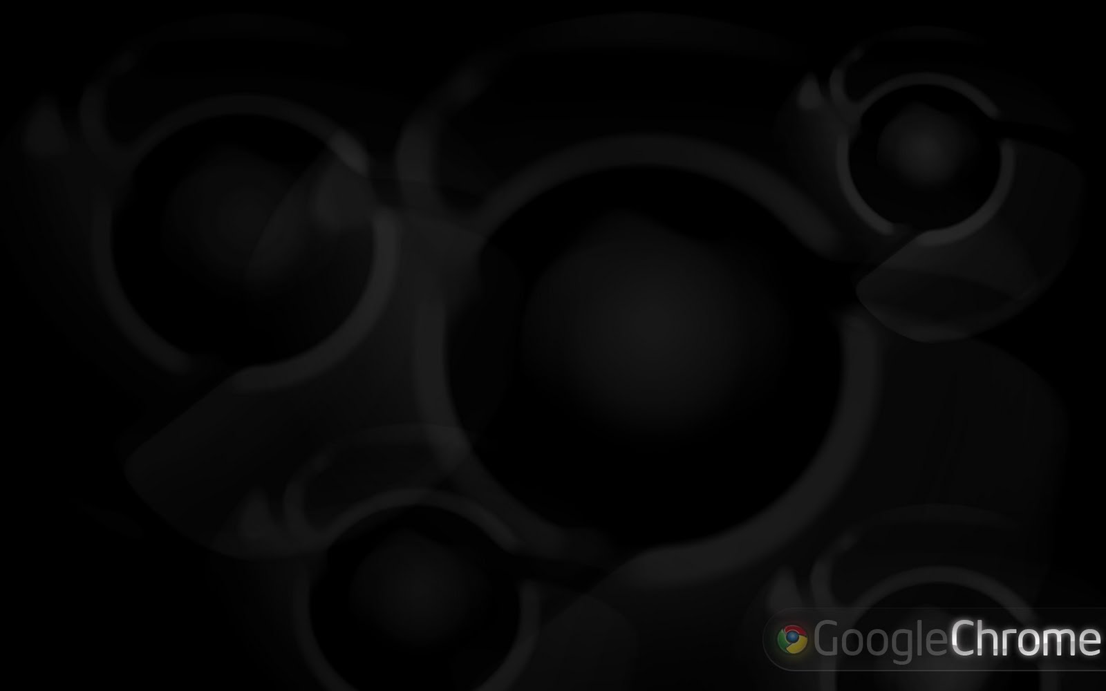 Wallpapers Logo: Wallpapers black Google Chrome logo