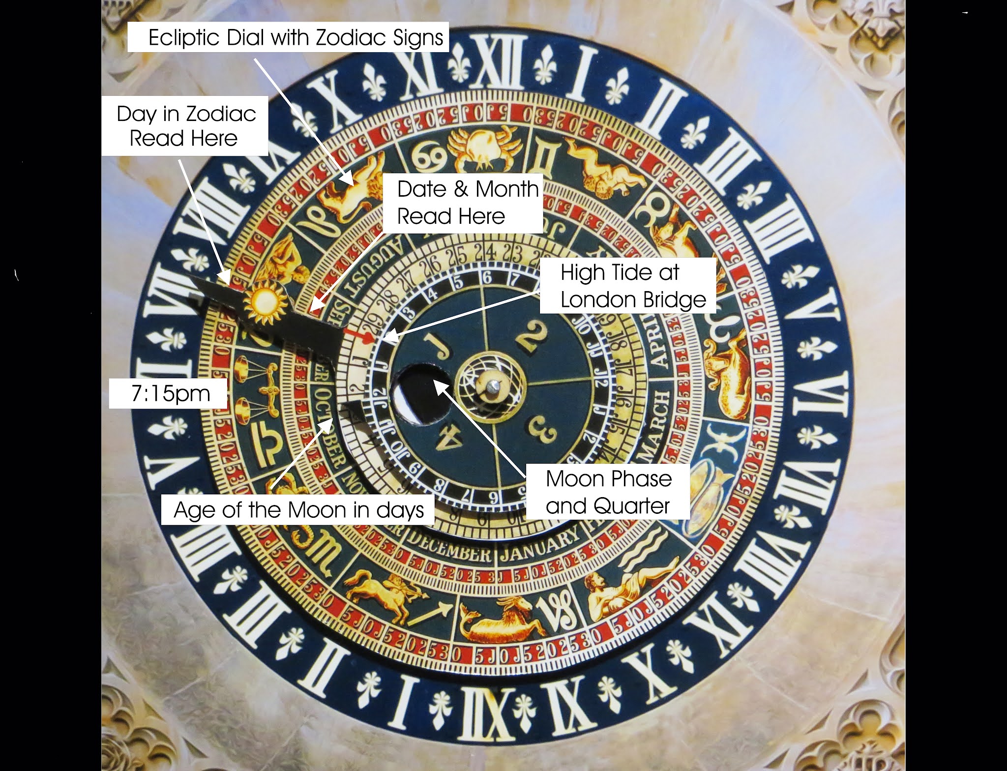 Wooden Clock Spot Hampton Court Clock