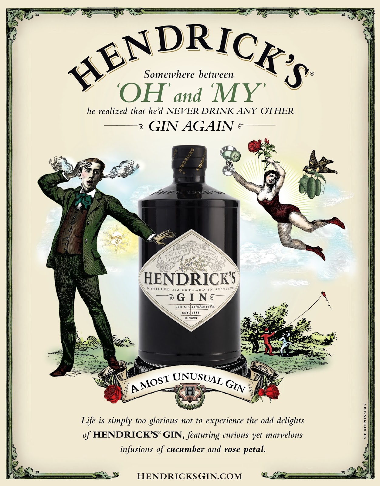 Desperate Reader Hendrick's Gin with a bit of Victorian excess