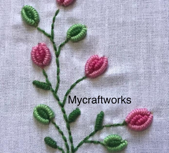 MY CRAFT WORKS Embroidery Design Bullion Knots