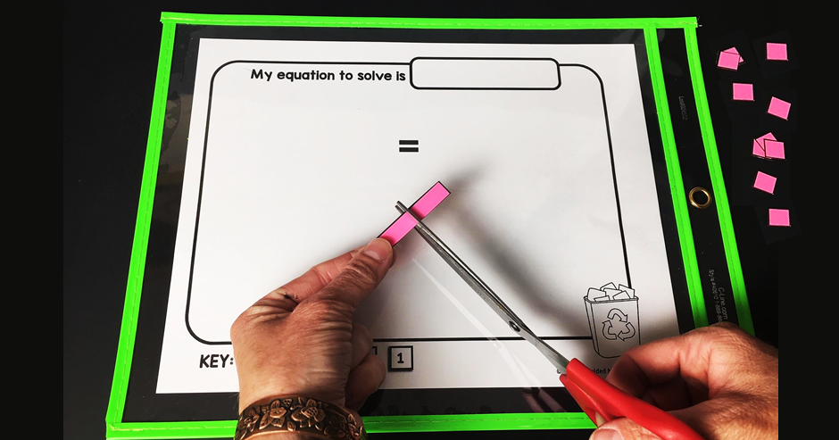 Scaffolded Math and Science: Solving equations using algebra tiles