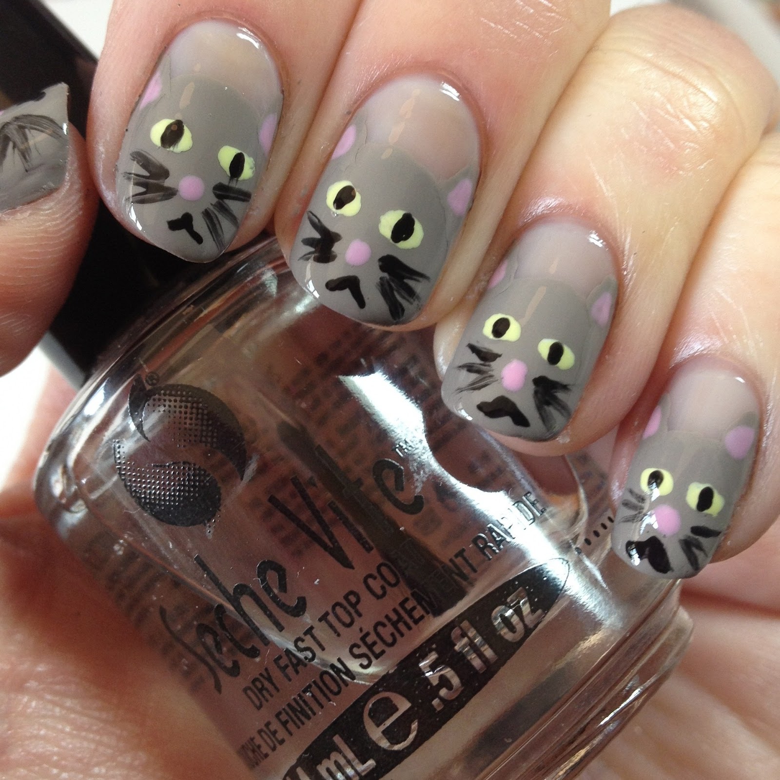 Kitties... | Nail art inspiration, Cat nail art, Beauty nails