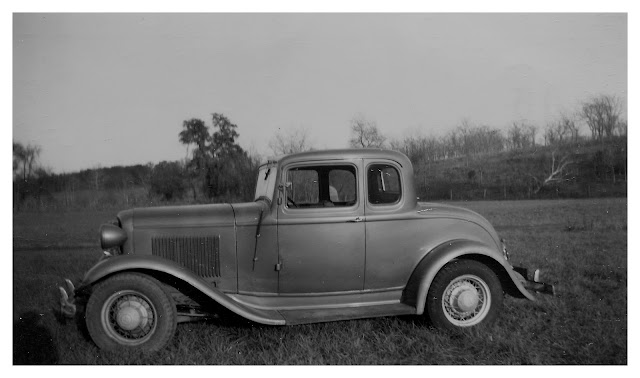 Vintage picture from 1954 of 1932 Ford