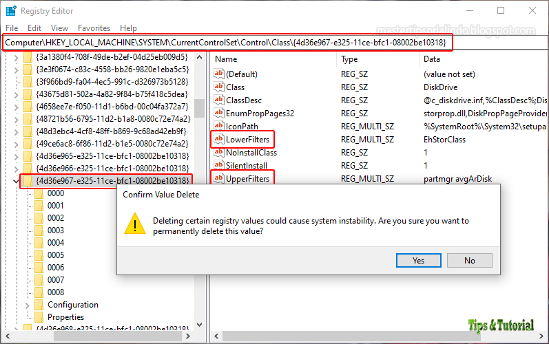 Memperbaiki Error Code 19, Windows cannot start this hardware device ...